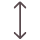 Icon vertikale Pfeile